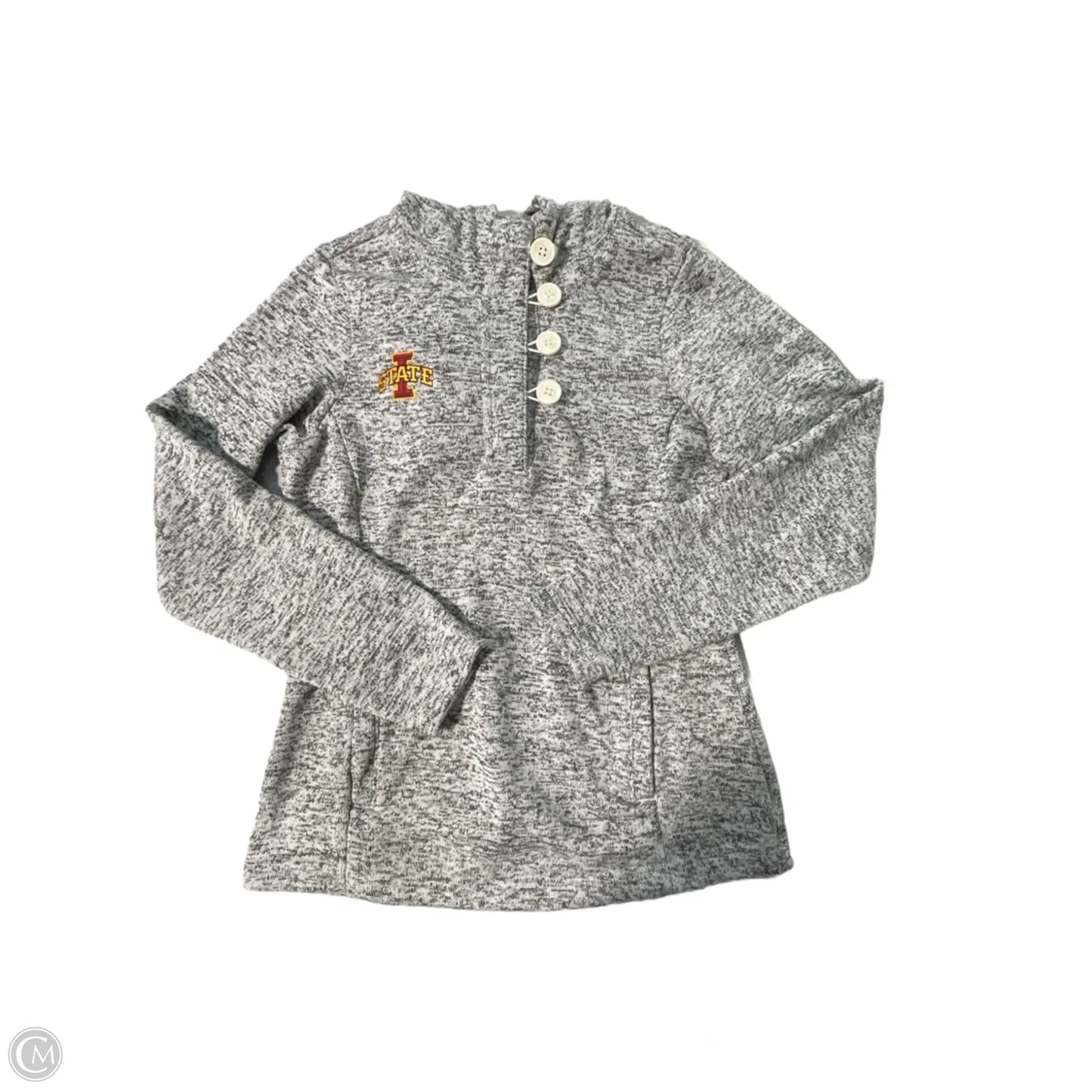 Top Long Sleeve By Columbia In Grey, Size: M