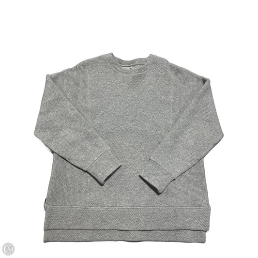 Athletic Sweatshirt Crewneck By Calia In Grey, Size: Xl