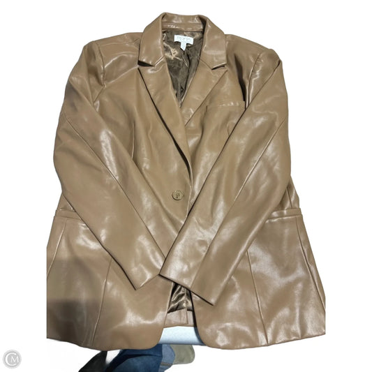Jacket Leather By Sofia By Sofia Vergara In Brown, Size: Xl