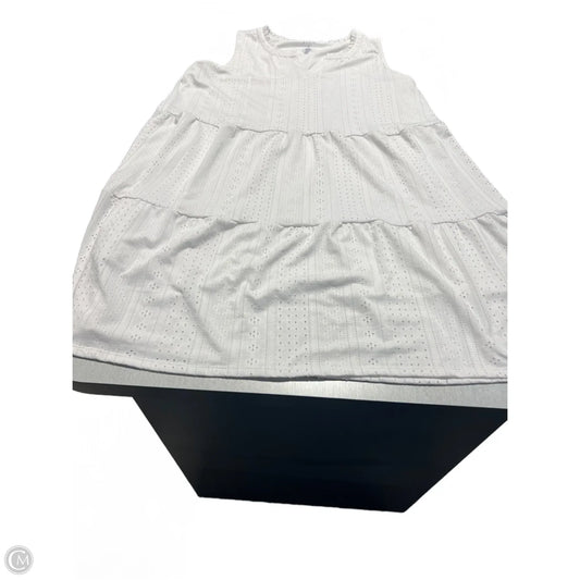 Dress Casual Maxi By Croft And Barrow In White, Size: 2x