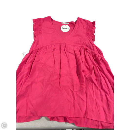 Top Sleeveless By Staccato In Pink, Size: L
