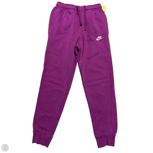 Athletic Pants By Nike In Purple, Size: S