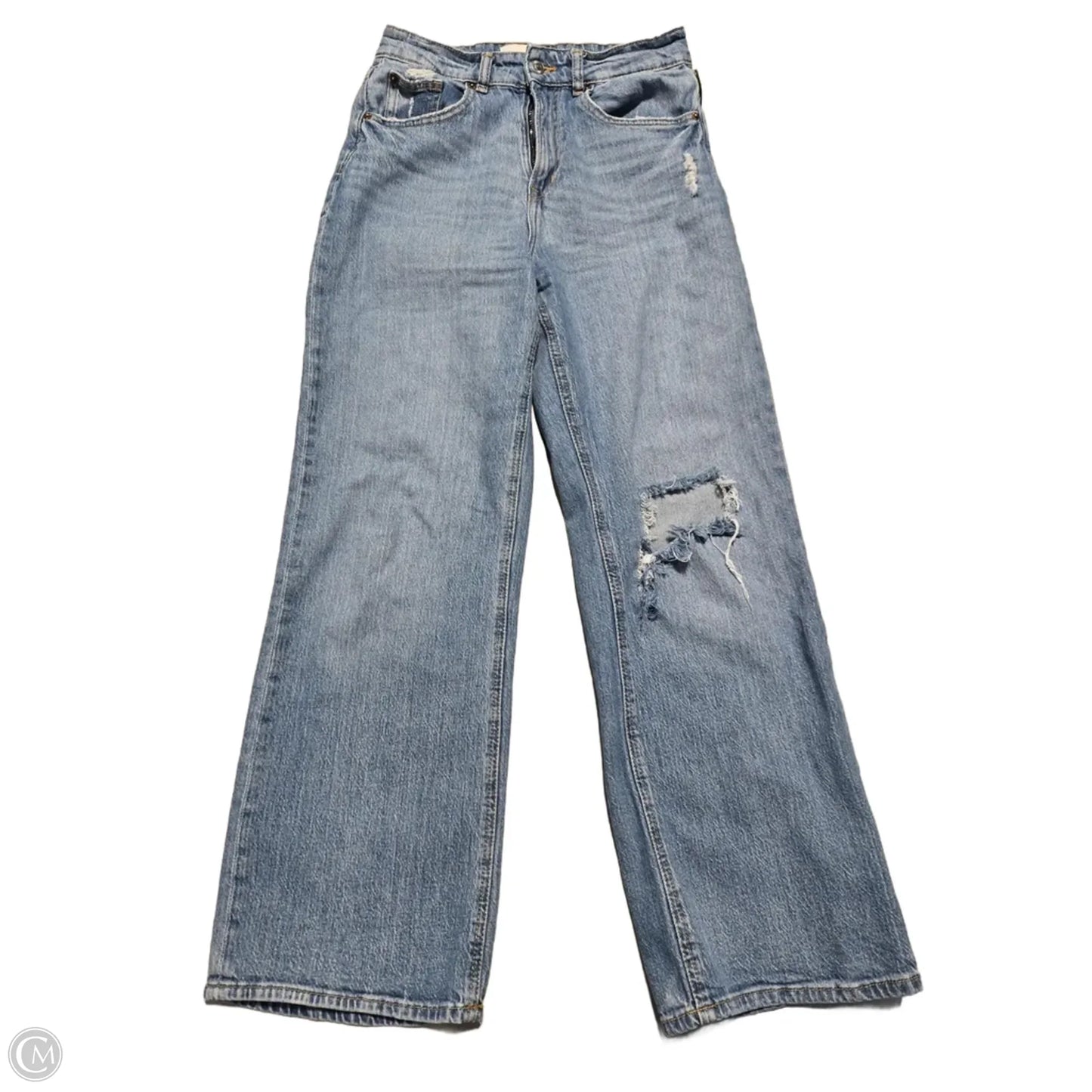 Jeans Boot Cut By H&m In Blue Denim, Size: 8