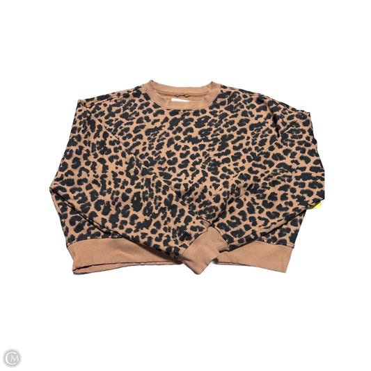 Top Long Sleeve By Aerie In Animal Print, Size: S