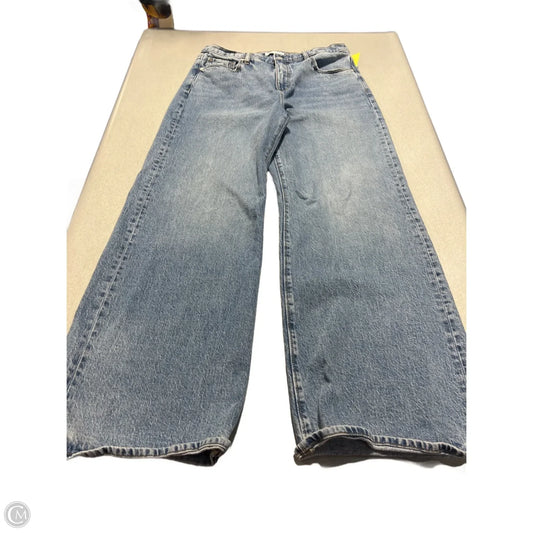 Jeans Wide Leg By Loft In Blue Denim, Size: 8