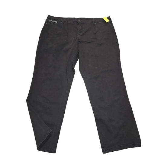 Jeans Straight By Cj Banks In Black, Size: 24