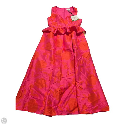 Dress Designer By Kate Spade In Orange & Pink, Size: S