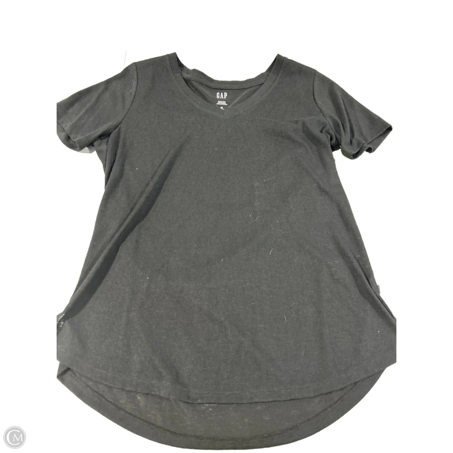 Top Short Sleeve Basic By Gap In Black, Size: M