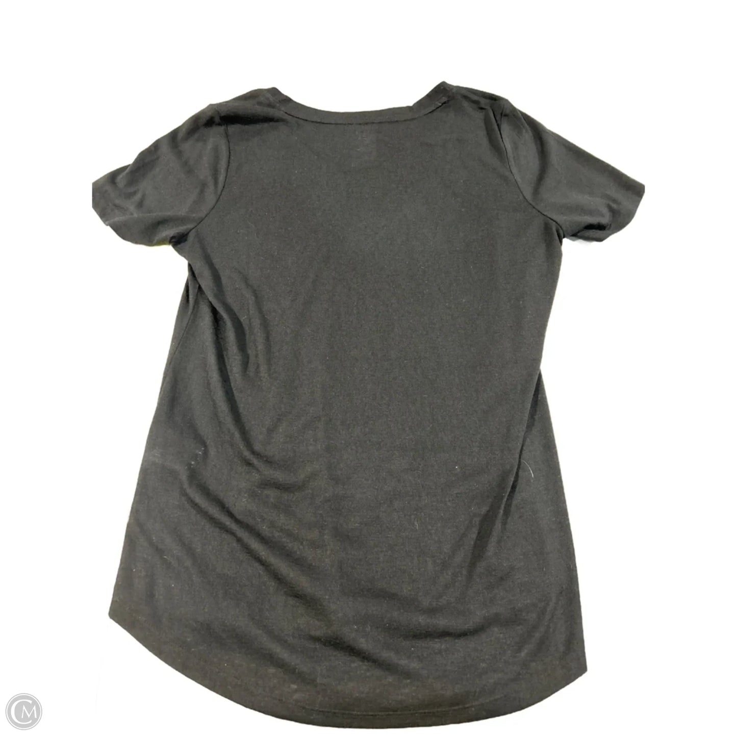 Top Short Sleeve Basic By Gap In Black, Size: M
