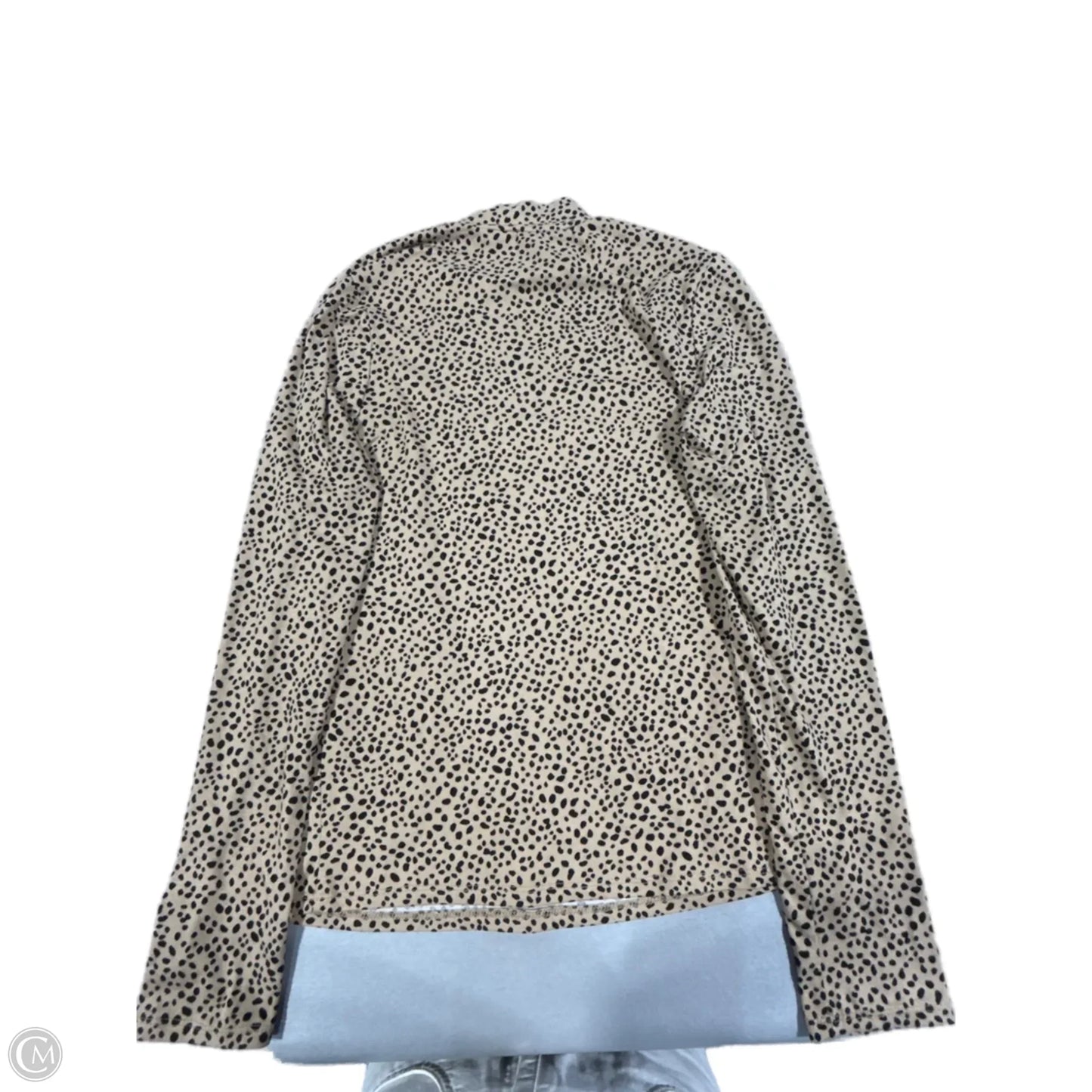 Top Long Sleeve By Cme In Animal Print, Size: L