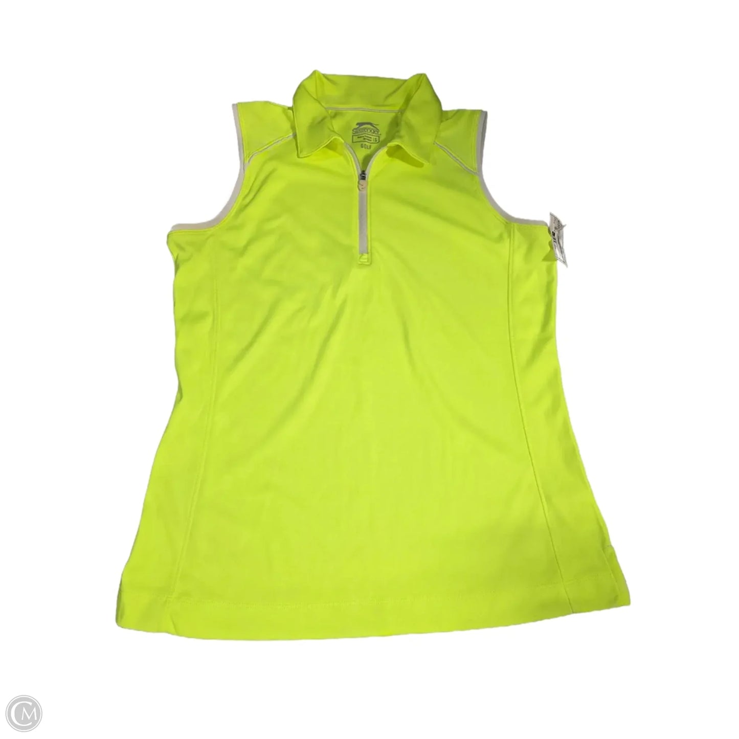Athletic Tank Top By Slazenger In Yellow, Size: S