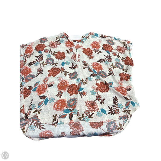 Blouse Short Sleeve By Maurices In Floral Print, Size: 3x