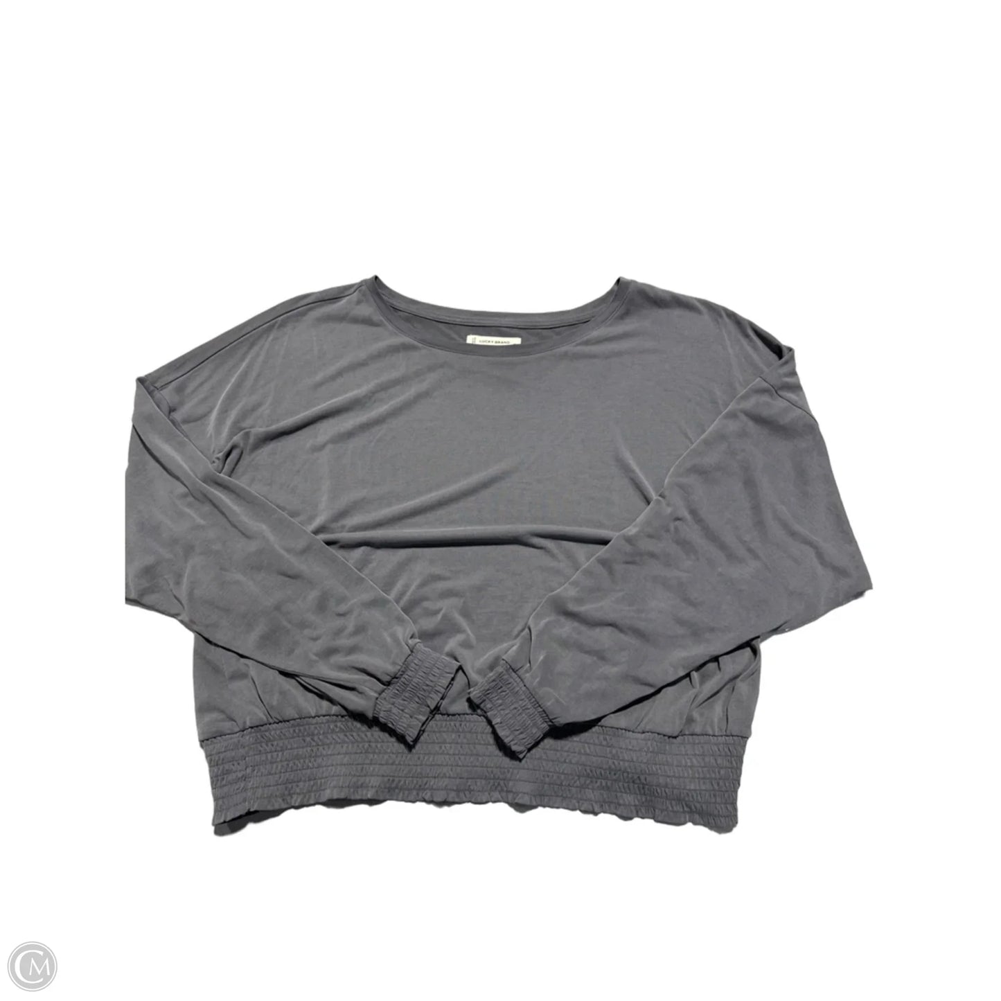 Top Long Sleeve By Lucky Brand In Grey, Size: Xl