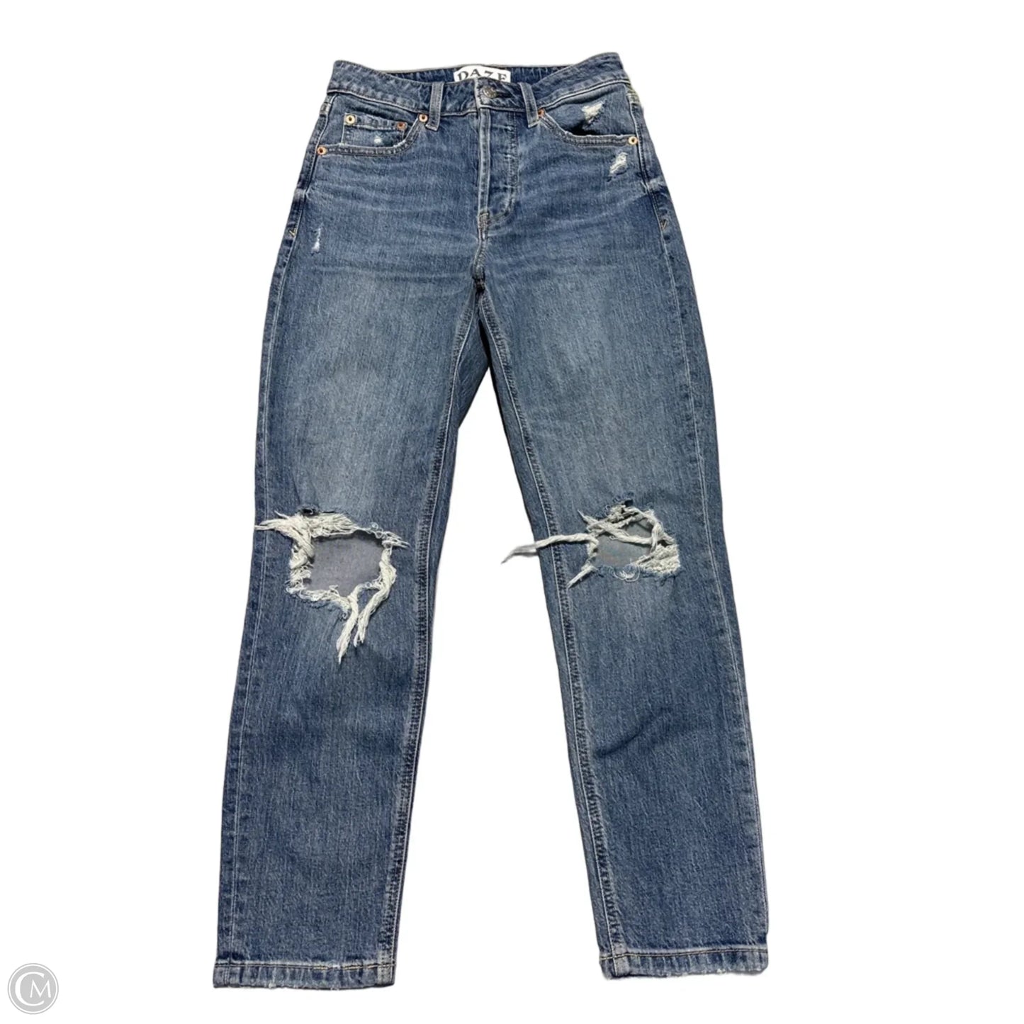 Jeans Skinny By Daze In Blue, Size: 0
