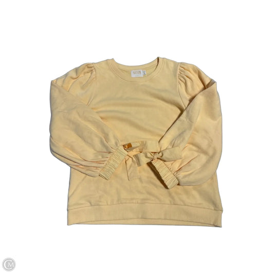 Top Long Sleeve By Nation In Orange, Size: M