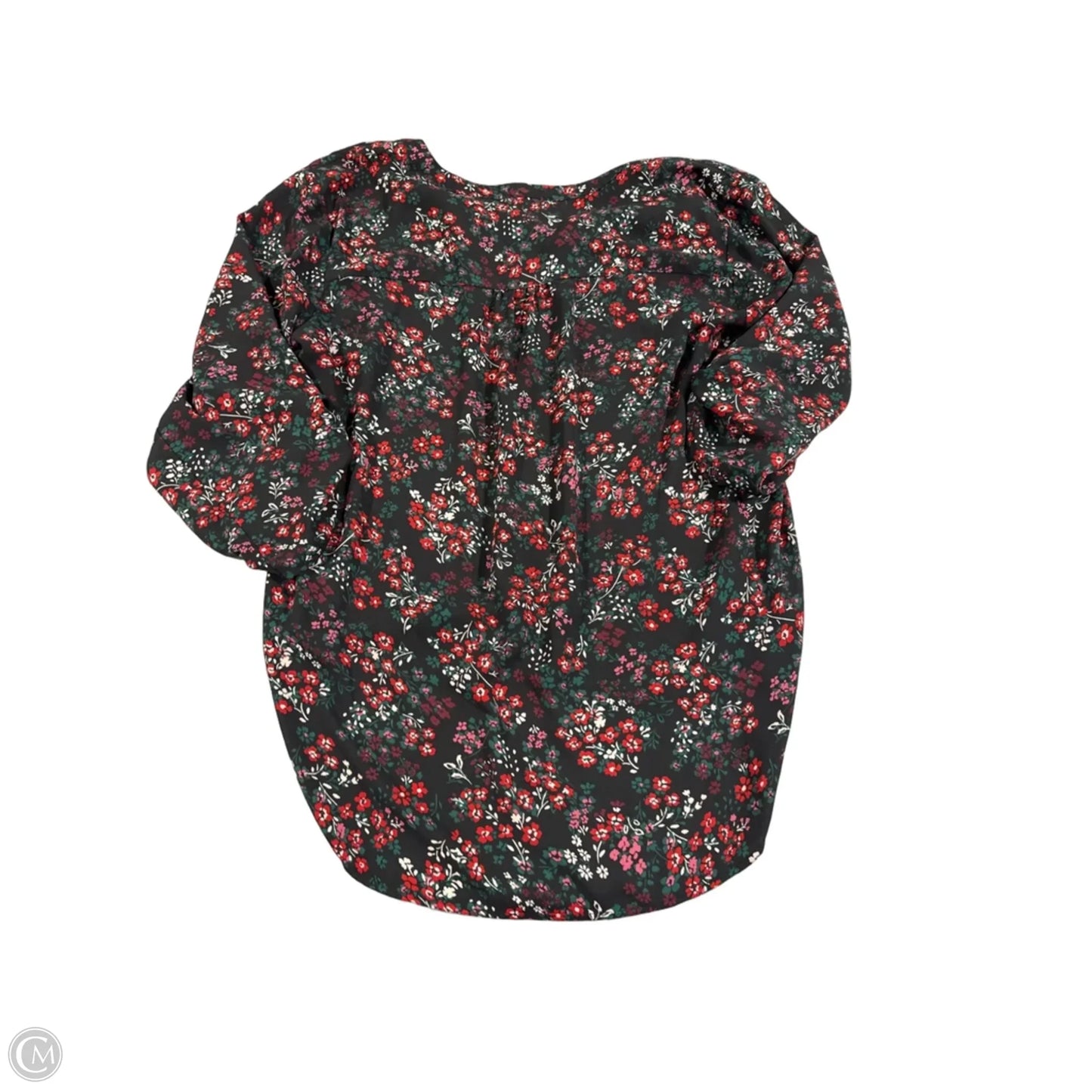Blouse 3/4 Sleeve By Maurices In Floral Print, Size: L