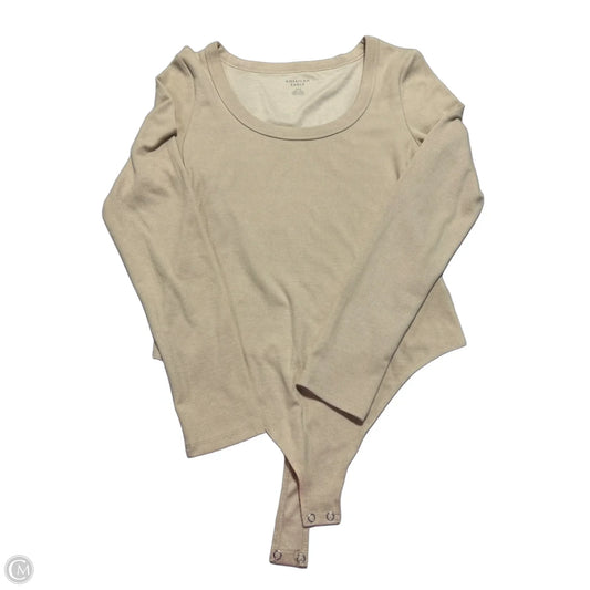 Bodysuit By American Eagle In Tan, Size: L