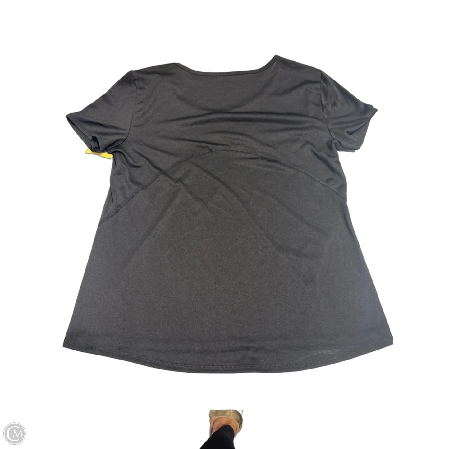 Athletic Top Short Sleeve By Exertek In Black, Size: Lp