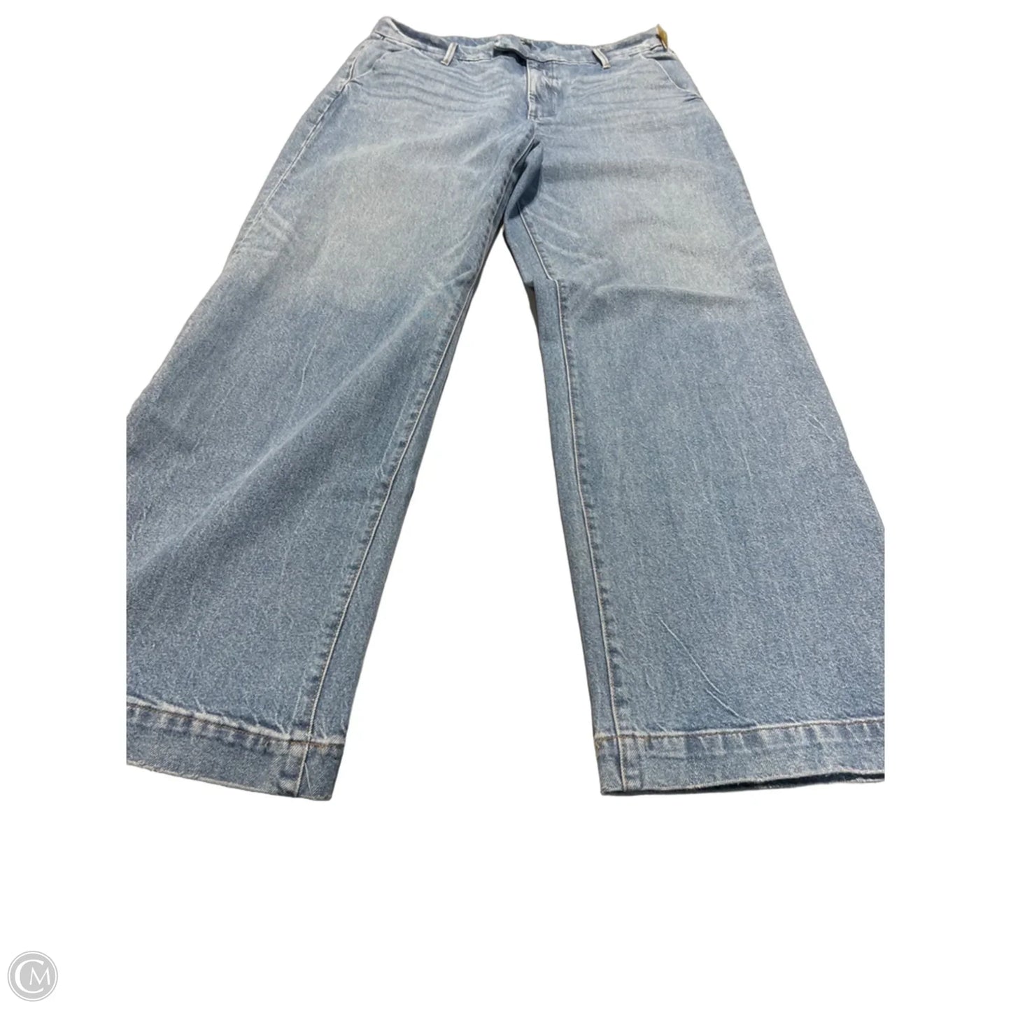 Jeans Wide Leg By Express In Blue Denim, Size: 12l