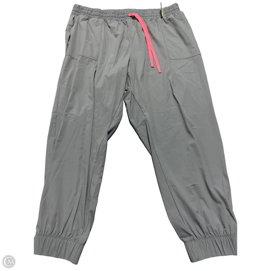 Athletic Pants By Fabletics In Grey, Size: 2x