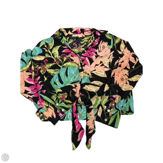 Blouse Long Sleeve By Rachel Roy In Floral Print, Size: S