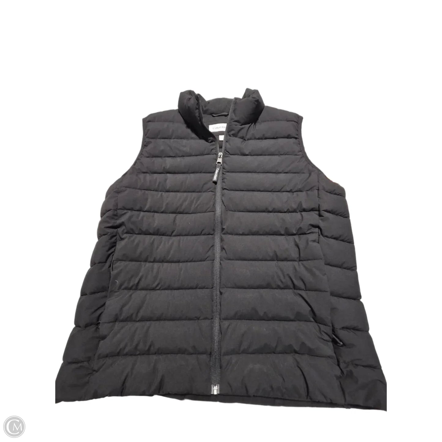 Vest Puffer & Quilted By Calvin Klein In Black, Size: L