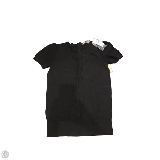 Top Short Sleeve By Loft In Black, Size: Xs