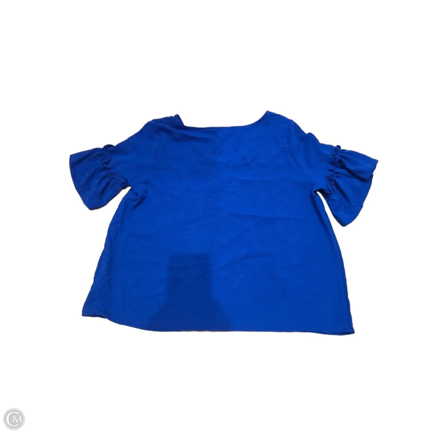 Top Short Sleeve By Ee Some In Blue, Size: S