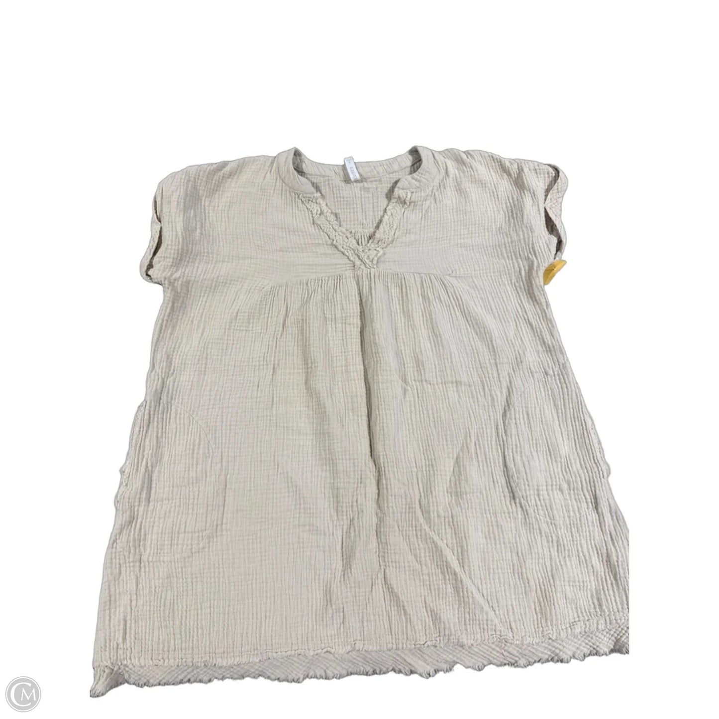 Dress Casual Short By Zenana In Tan, Size: S