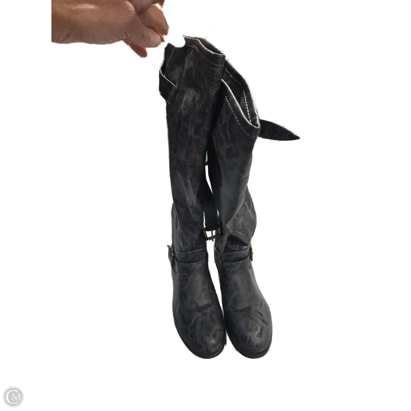 Boots Knee Flats By Cmb In Grey, Size: 8