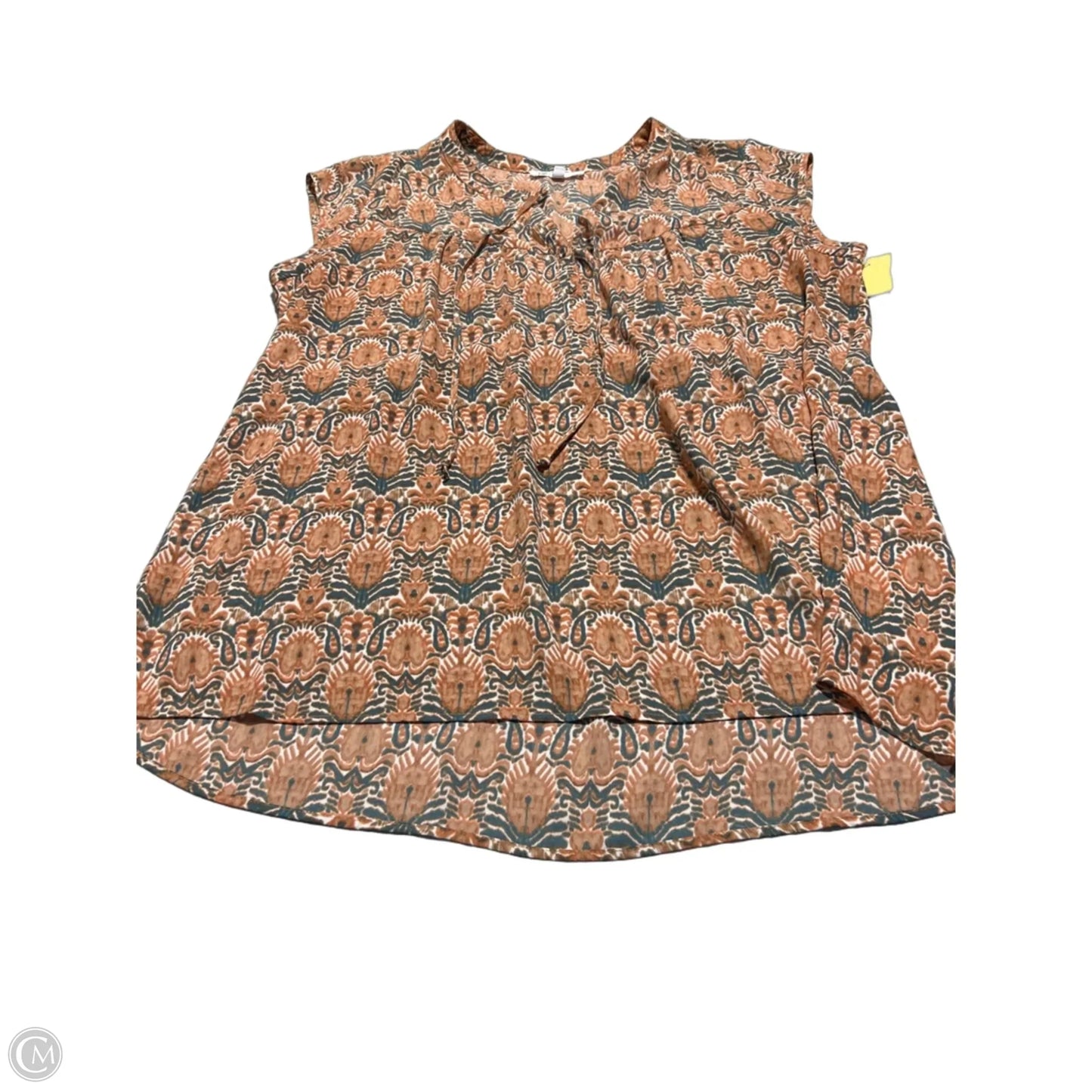 Blouse Short Sleeve By Dr2 In Orange, Size: Xl
