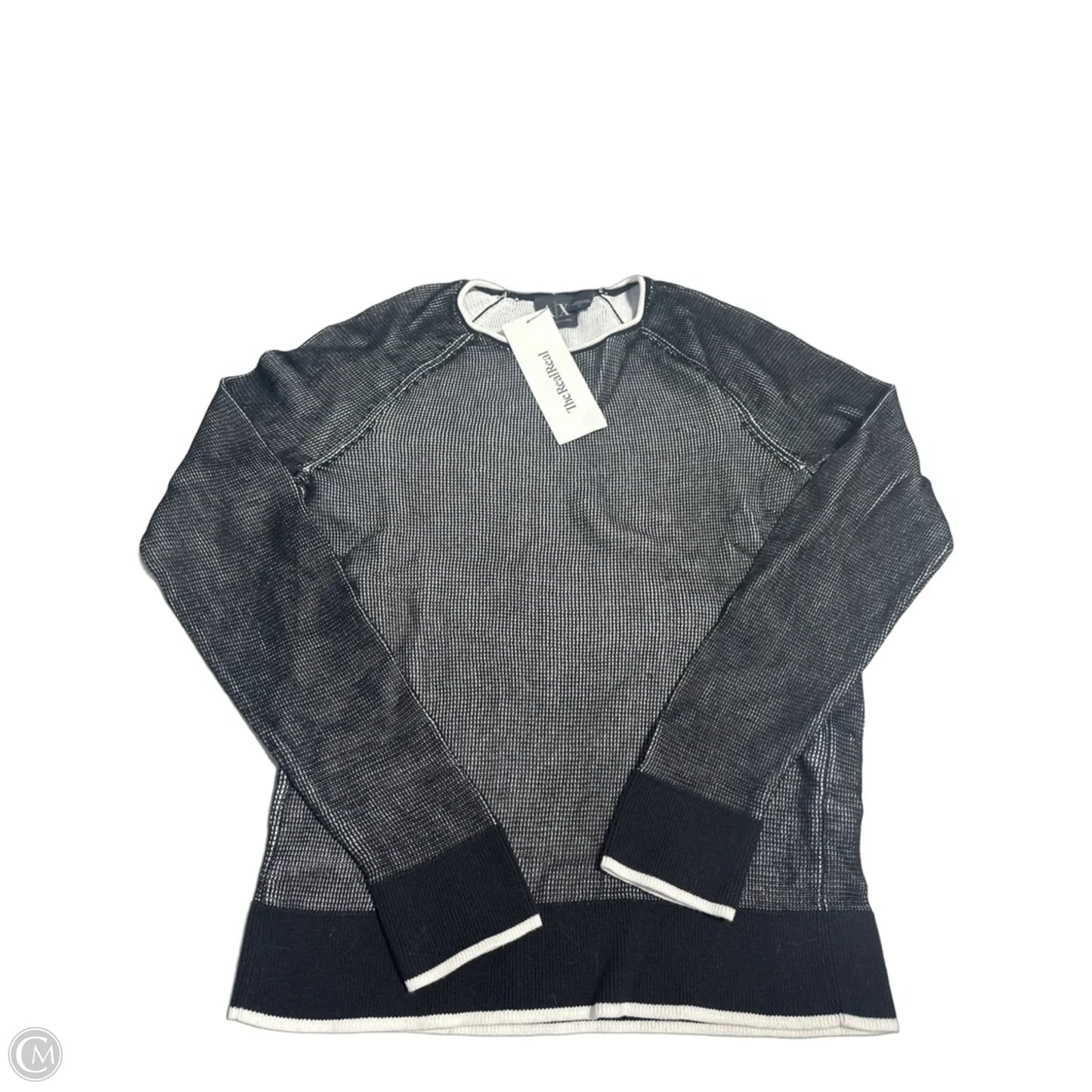 Top Long Sleeve By Armani Exchange In Black, Size: S