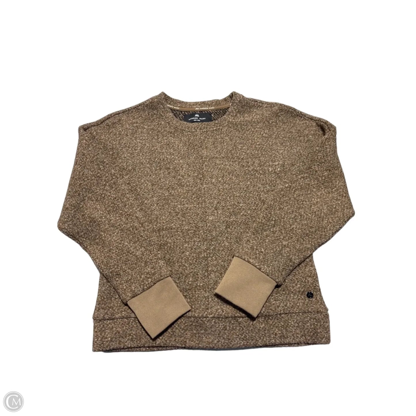 Top Long Sleeve By Andrew Marc In Brown, Size: S