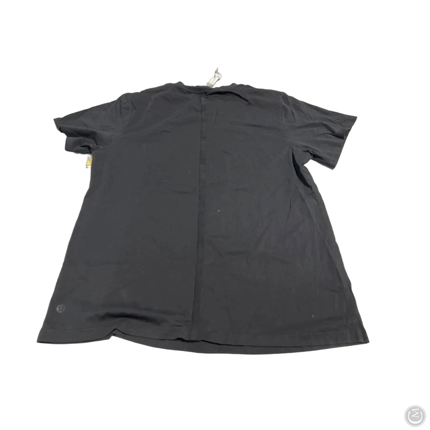 Athletic Top Short Sleeve By Lululemon In Black, Size: 2