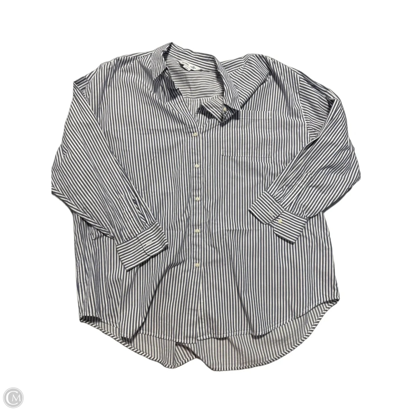 Top Long Sleeve By Old Navy In Striped Pattern, Size: L