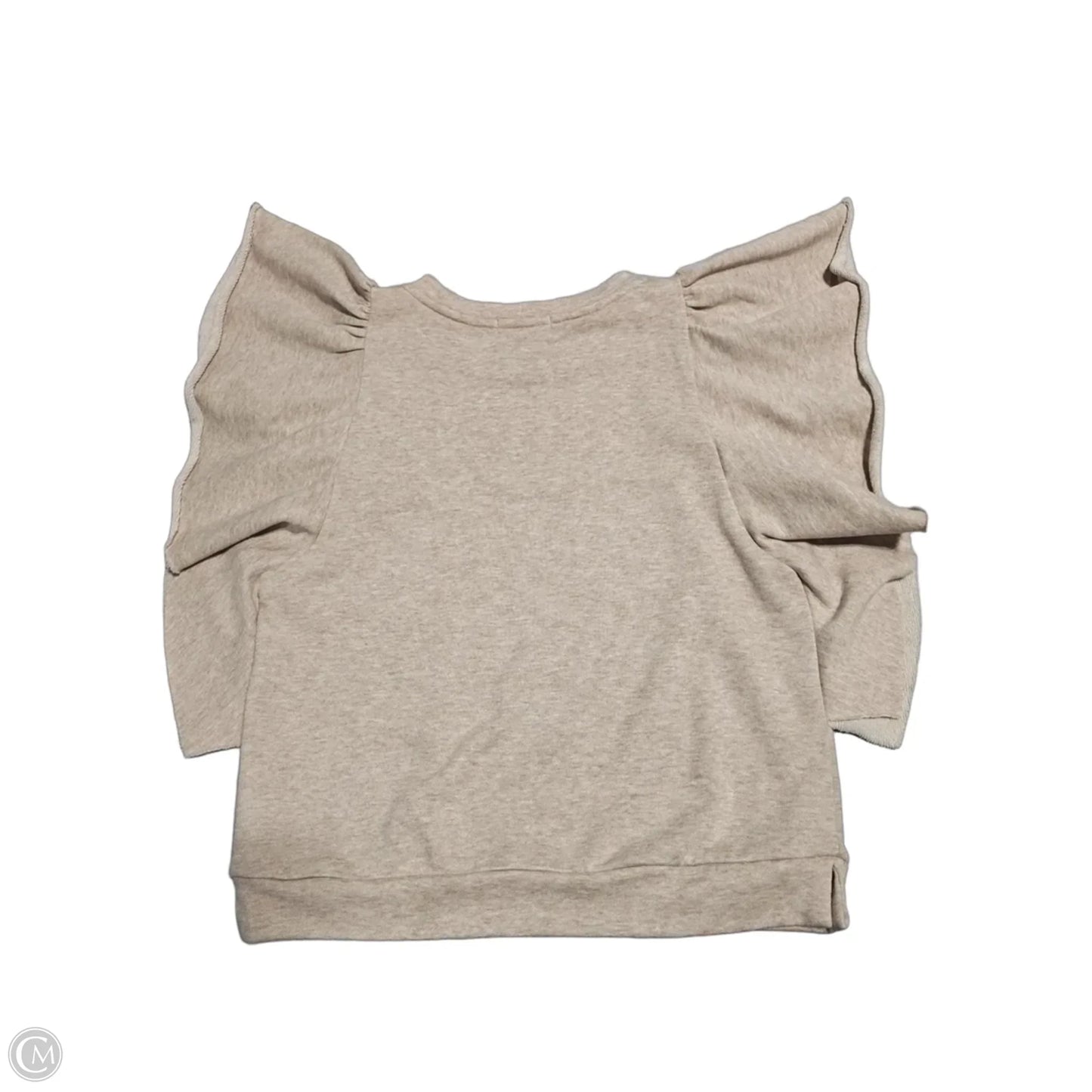 Top Short Sleeve By Evereve In Tan, Size: S