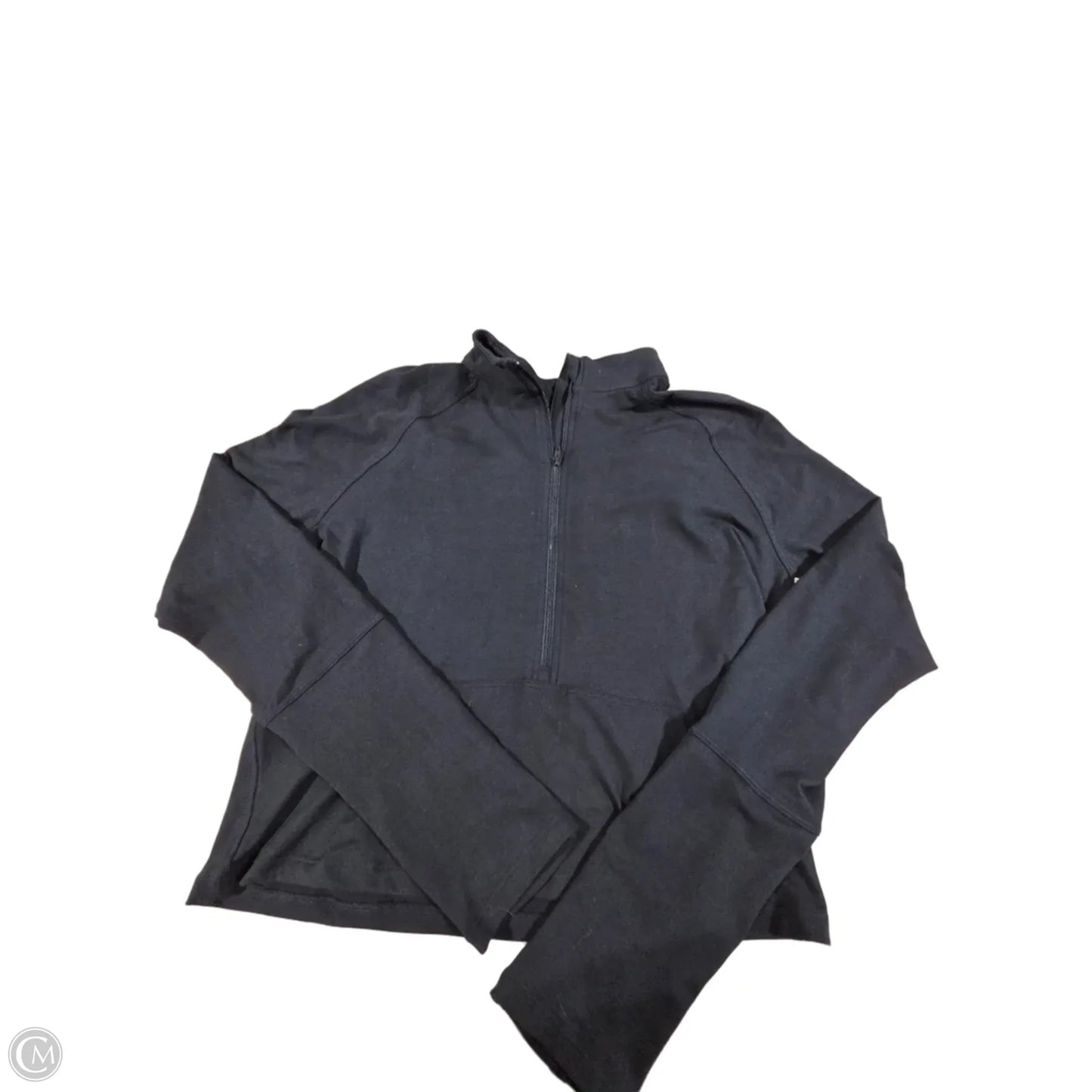 Athletic Top Long Sleeve Collar By Rae Mode In Navy, Size: L