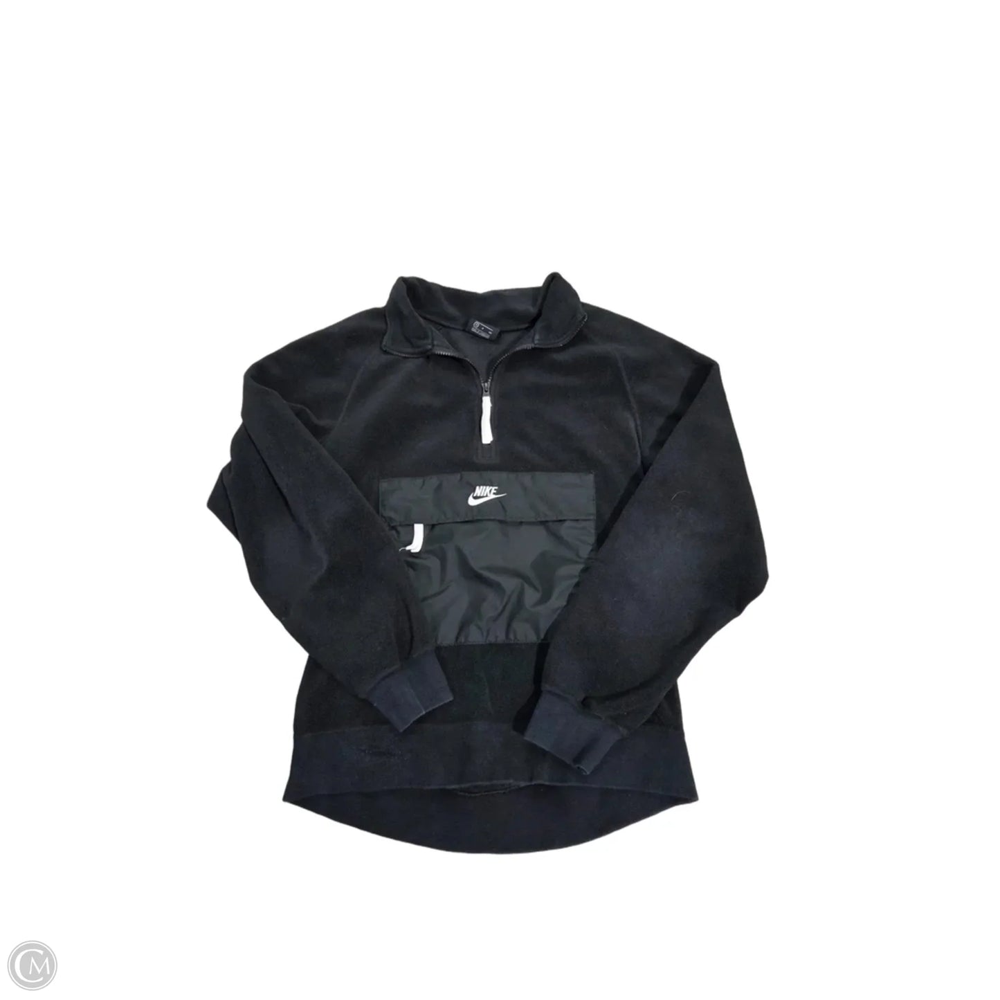 Sweatshirt Collar By Nike In Black, Size: S