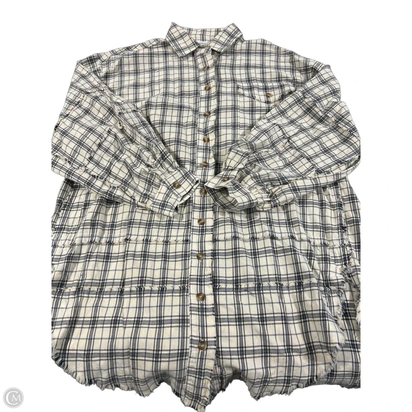Top Long Sleeve By Talulah In Cream, Size: M