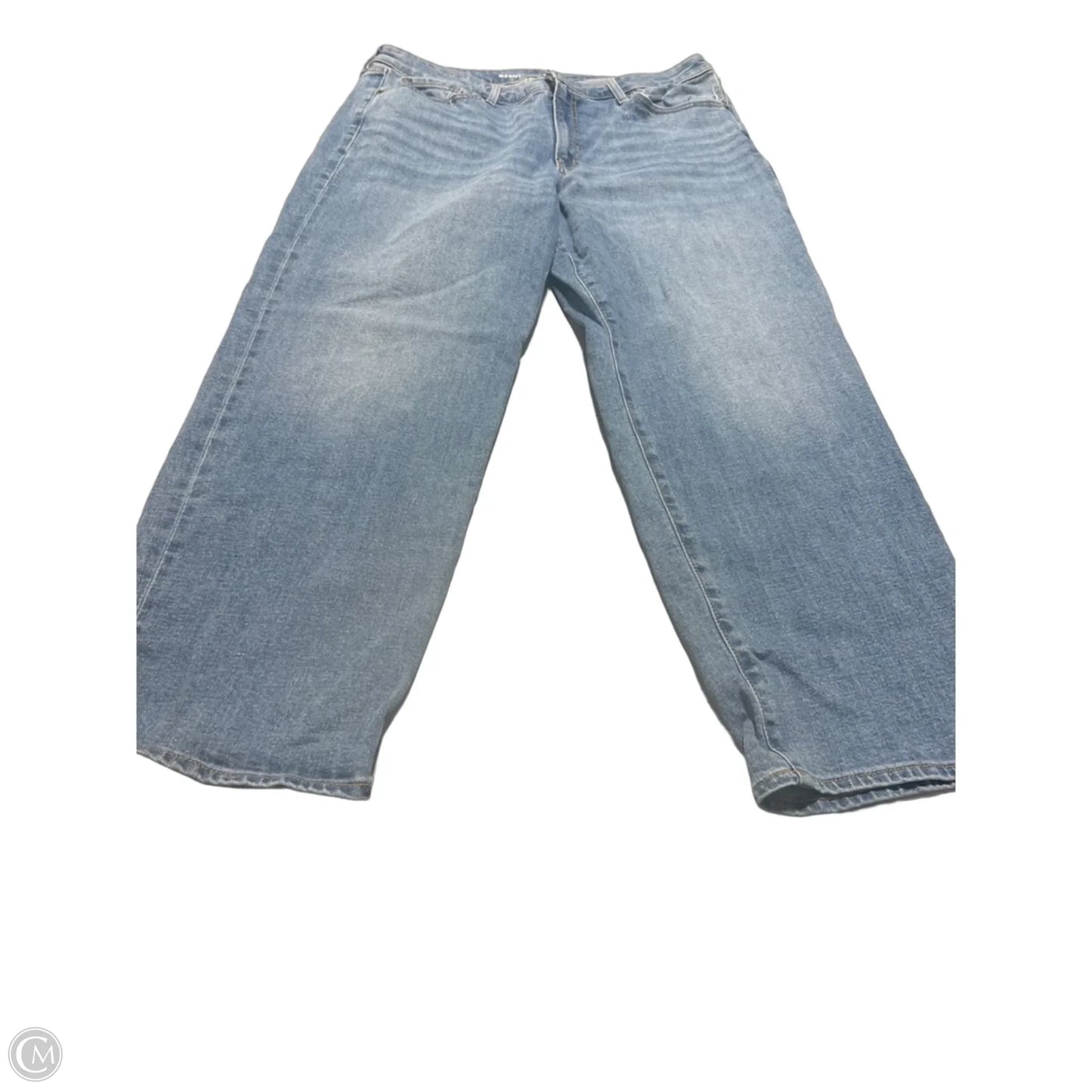 Jeans Straight By Old Navy In Blue Denim, Size: 16