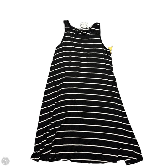 Dress Casual Midi By Bombom In Striped Pattern, Size: L