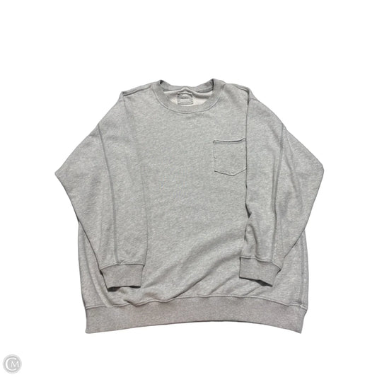 Top Long Sleeve By Aerie In Grey, Size: M