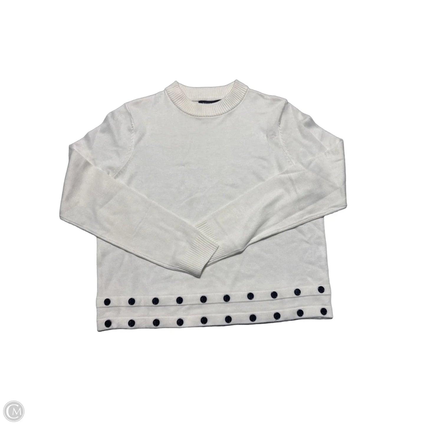 Top Long Sleeve By Cmc In Cream, Size: M