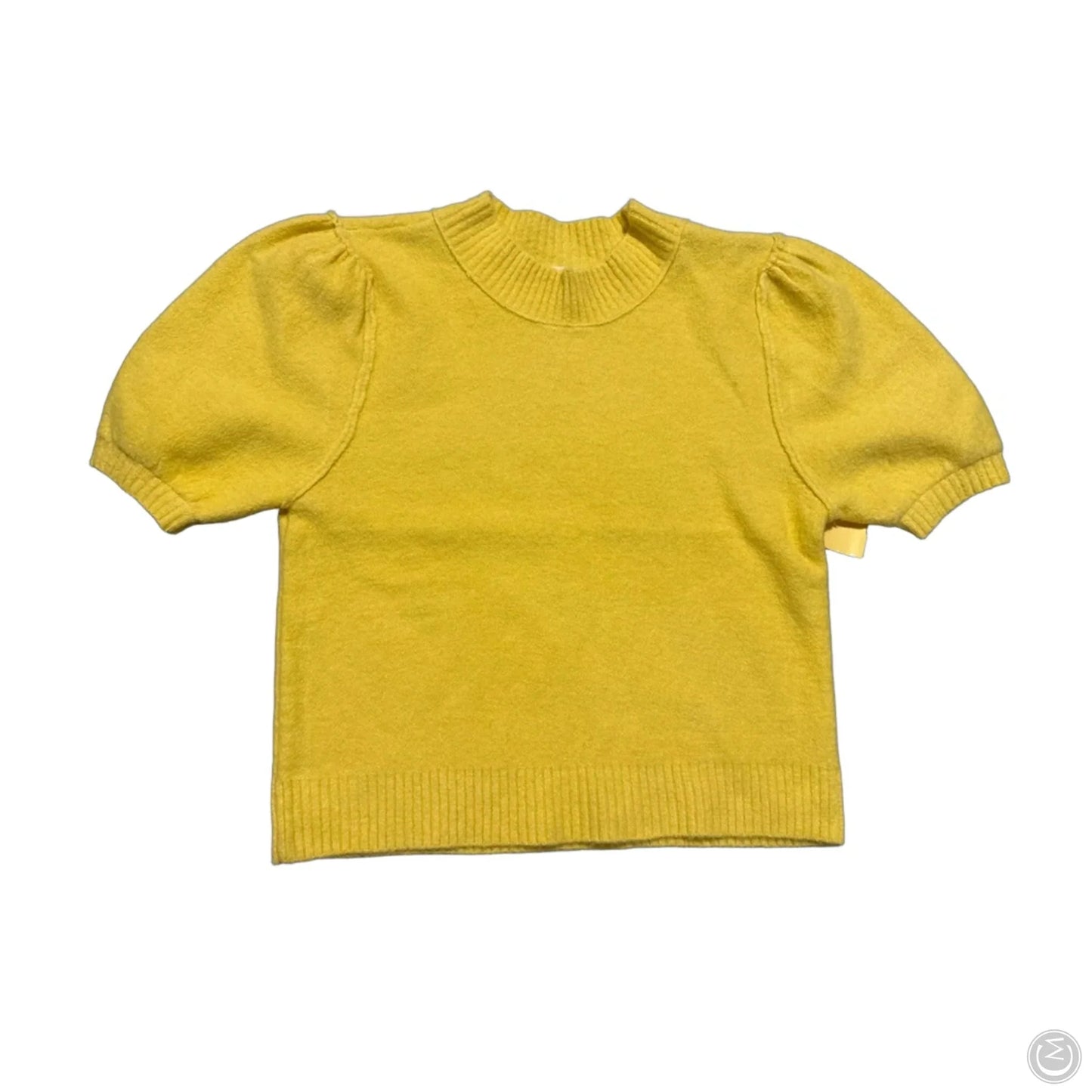 Sweater Short Sleeve By By Together In Yellow, Size: S