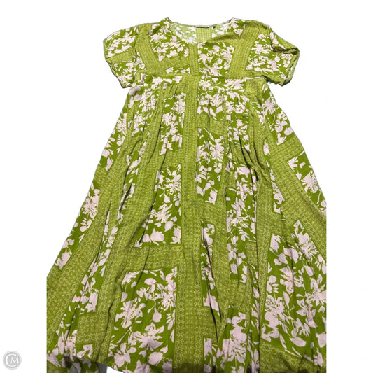 Dress Casual Maxi By Soft Surroundings In Grey & Pink, Size: Xl