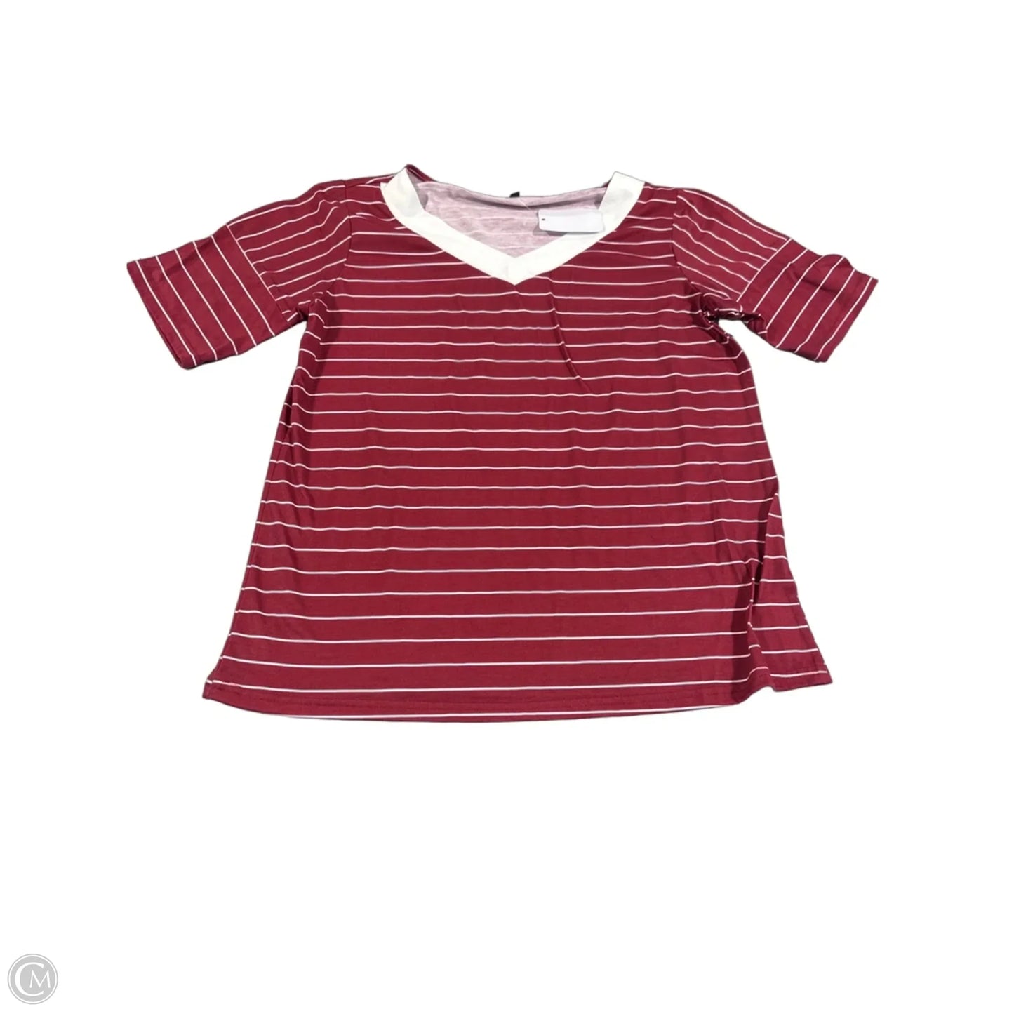 Top Short Sleeve By Cmc In Red, Size: M