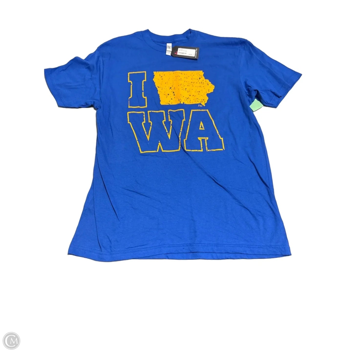 Top Short Sleeve By American Apparel In Blue, Size: L