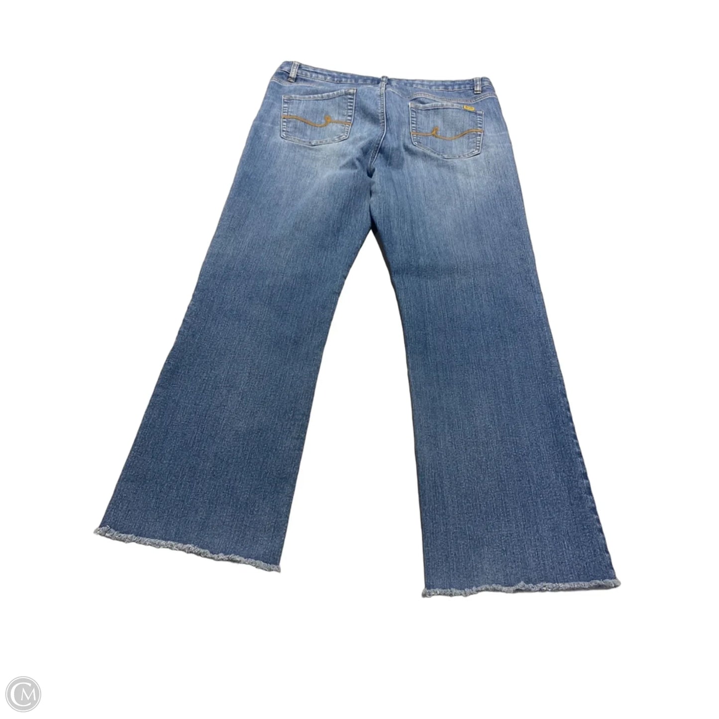 Jeans Boot Cut By Cmc In Blue Denim, Size: 16