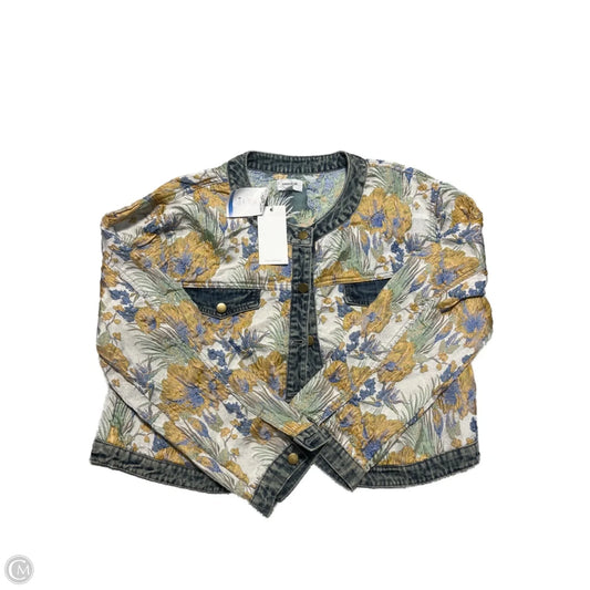 Top Long Sleeve By Annie In Floral Print, Size: Xl