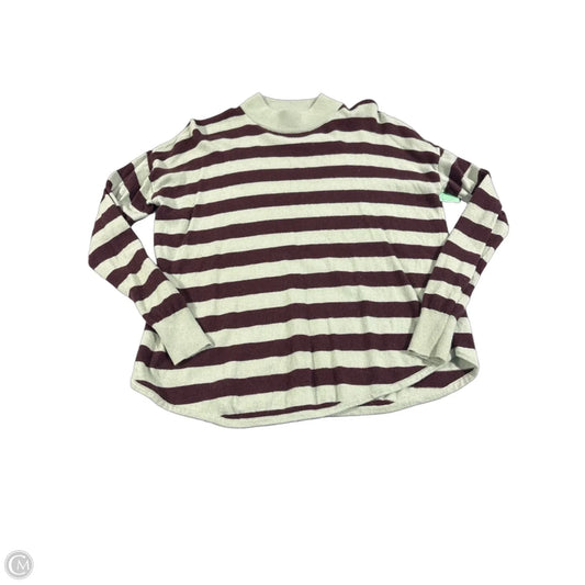 Top Long Sleeve By Madewell In Brown & Green, Size: S